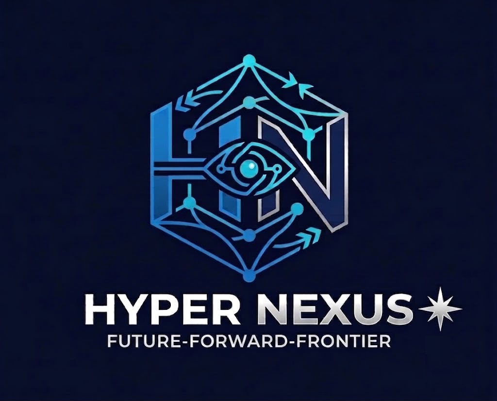 Hyper Nexus Solutions — circuit eye emblem